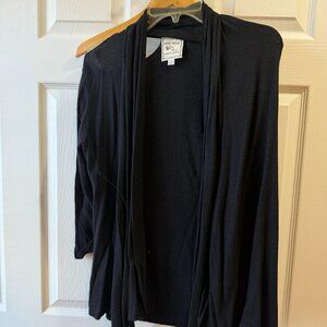 Pink Rose Black Cardigan - Size Small